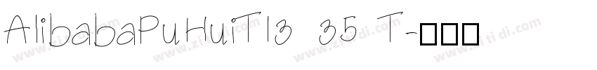 AlibabaPuHuiTI3 35 T字体转换